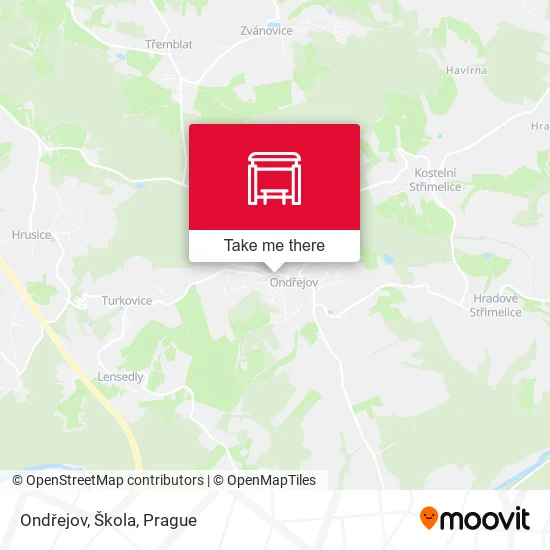 Карта Ondřejov, Škola