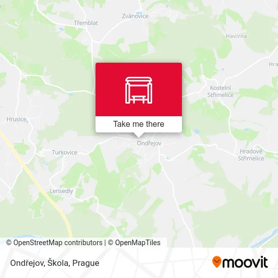 Карта Ondřejov, Škola