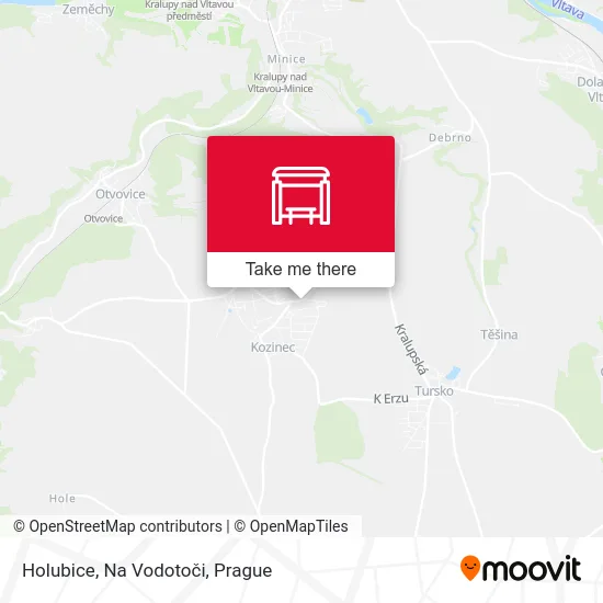 Карта Holubice, Na Vodotoči