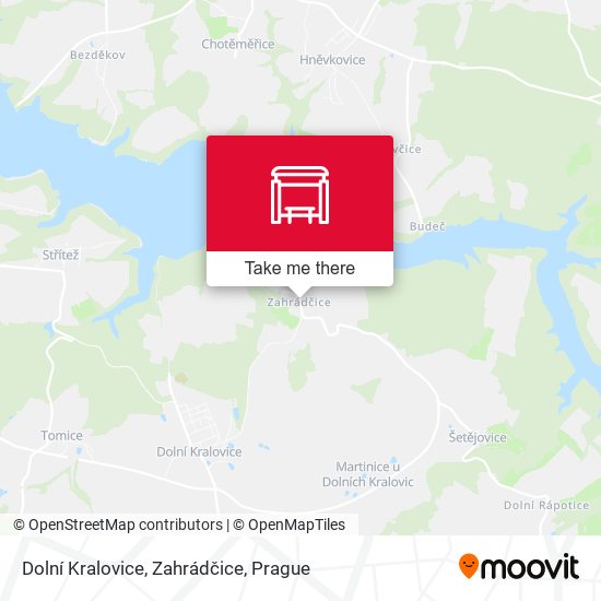 Dolní Kralovice, Zahrádčice map