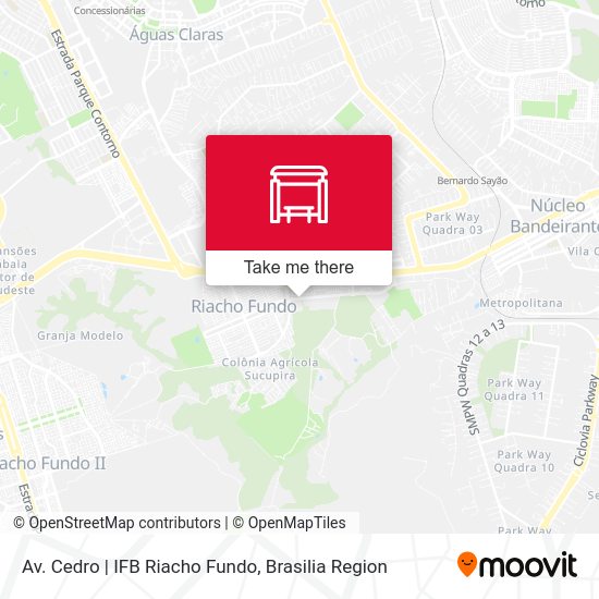 Av. Cedro | IFB Riacho Fundo map