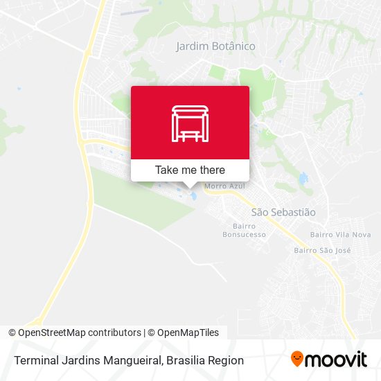 Terminal Jardins Mangueiral map