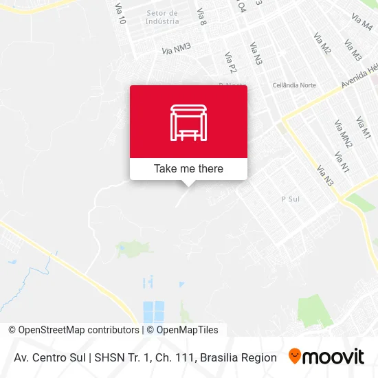Av. Centro Sul | SHSN Tr. 1, Ch. 111 map