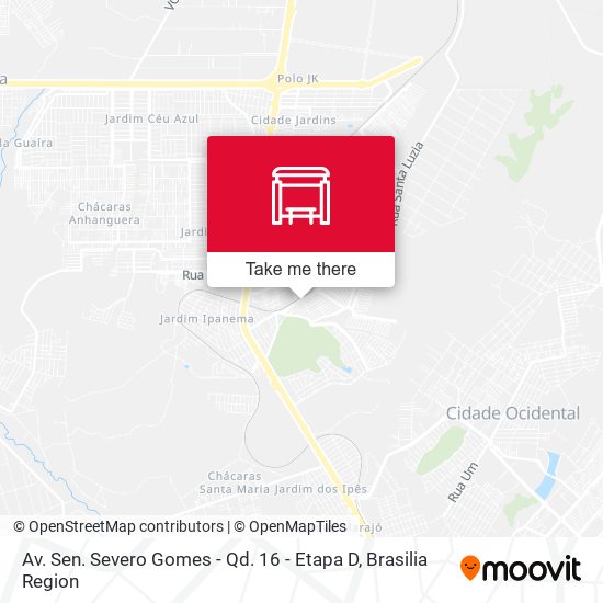Av. Sen. Severo Gomes - Qd. 16 - Etapa D map