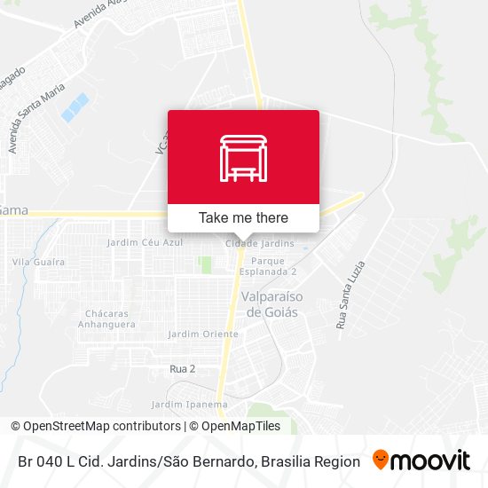 Mapa Br 040 L Cid. Jardins / São Bernardo