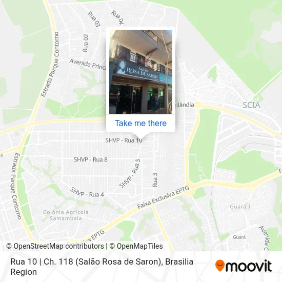 Rua 10 | Ch. 118 (Salão Rosa de Saron) map