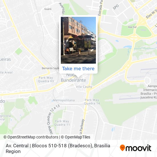 Mapa Av. Central | Blocos 510-518 (Bradesco)