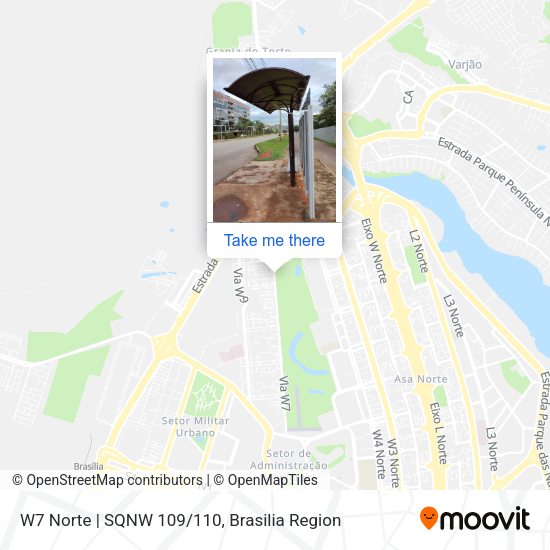 W7 Norte | SQNW 109/110 map