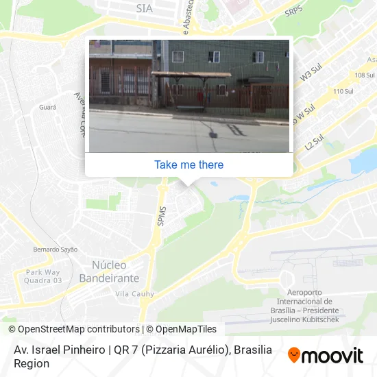 Av. Israel Pinheiro | QR 7 (Pizzaria Aurélio) map