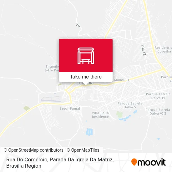 Rua Do Comércio, Parada Da Igreja Da Matriz map