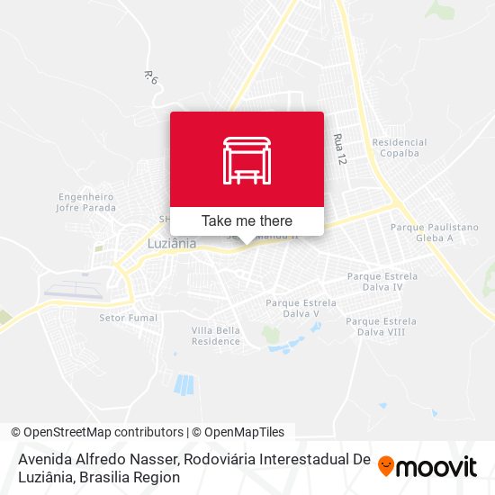 Avenida Alfredo Nasser, Rodoviária Interestadual De Luziânia map