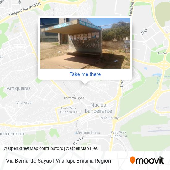 Mapa Via Bernardo Sayão | Vila Iapi