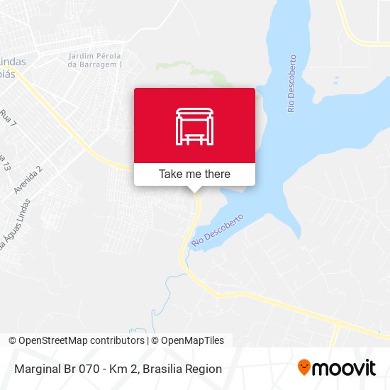 Marginal Br 070 - Km 2 map