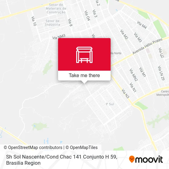 Sh Sol Nascente / Cond Chac 141 Conjunto H 59 map