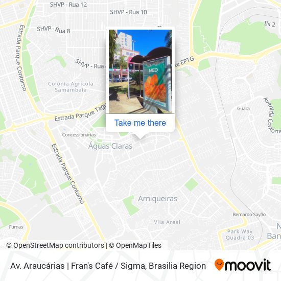 Mapa Av. Araucárias | Fran's Café / Sigma