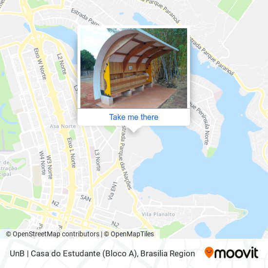 UnB | Casa do Estudante (Bloco A) map