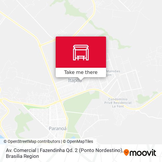 Mapa Av. Comercial | Fazendinha Qd. 2 (Ponto Nordestino)