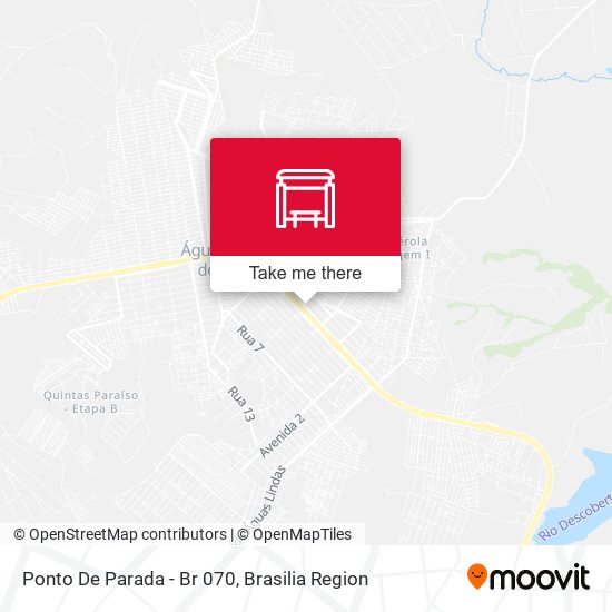 Mapa Ponto De Parada - Br 070
