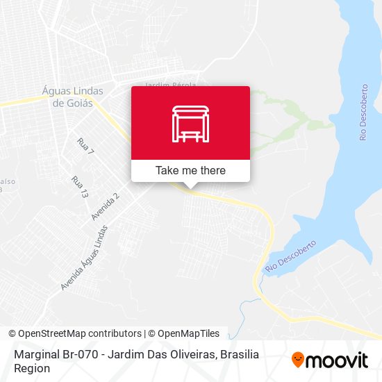 Marginal Br-070 - Jardim Das Oliveiras map