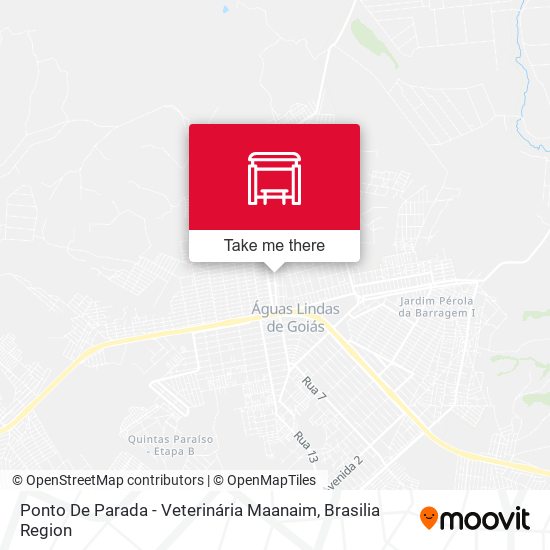 Ponto De Parada - Veterinária Maanaim map