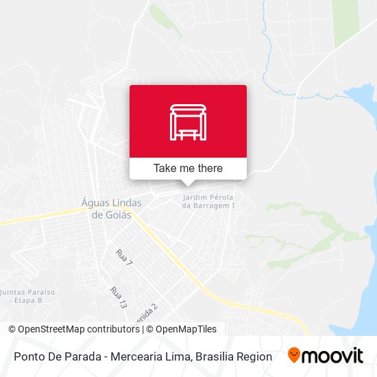 Mapa Ponto De Parada - Mercearia Lima