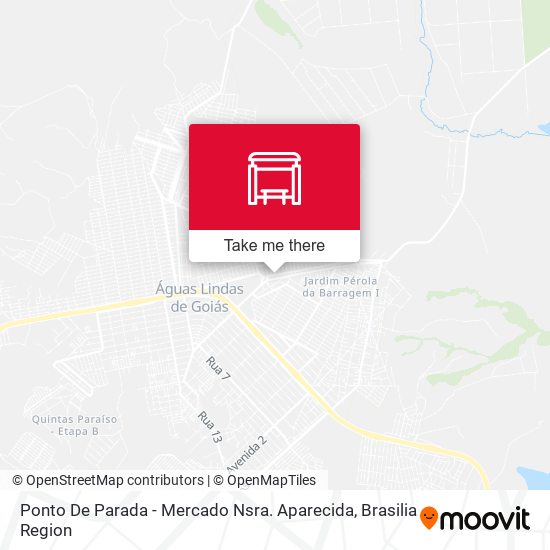 Ponto De Parada - Mercado Nsra. Aparecida map