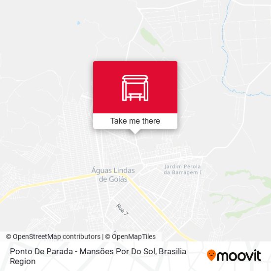 Ponto De Parada - Mansões Por Do Sol map