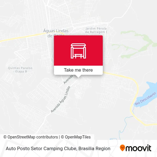 Auto Posto Setor Camping Clube map