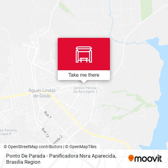 Mapa Ponto De Parada - Panificadora Nsra Aparecida