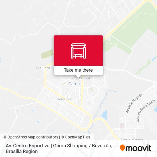 Av. Centro Esportivo | Gama Shopping / Bezerrão map