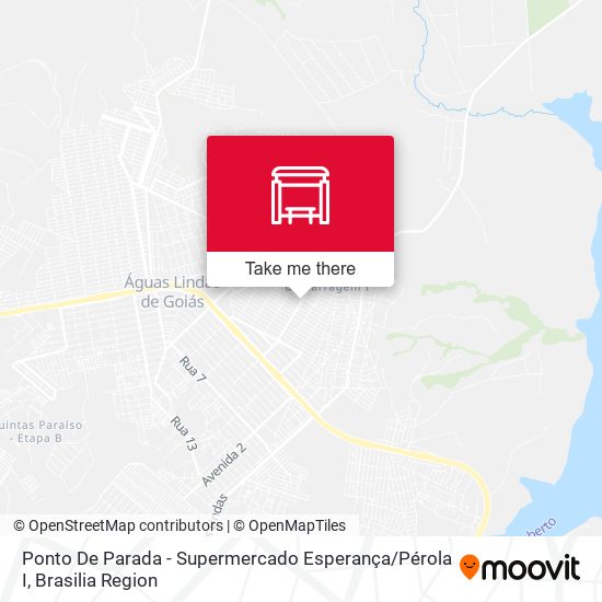 Ponto De Parada - Supermercado Esperança / Pérola I map