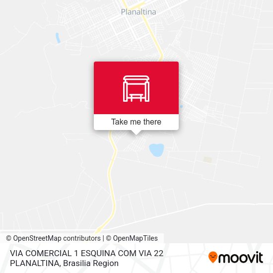 VIA COMERCIAL 1 ESQUINA COM VIA 22 PLANALTINA map