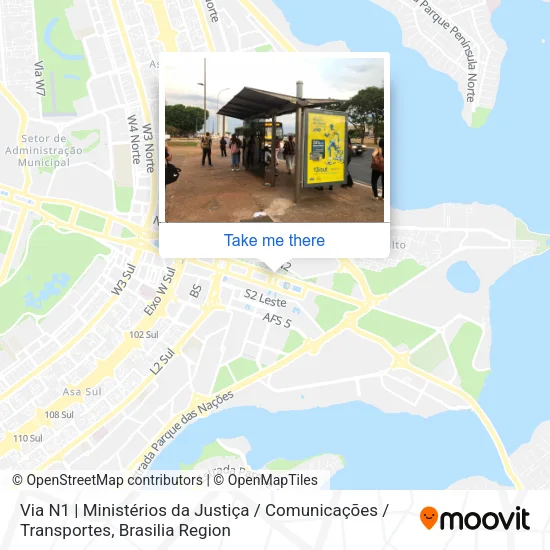 Via N1 | Ministérios da Justiça / Comunicações / Transportes map