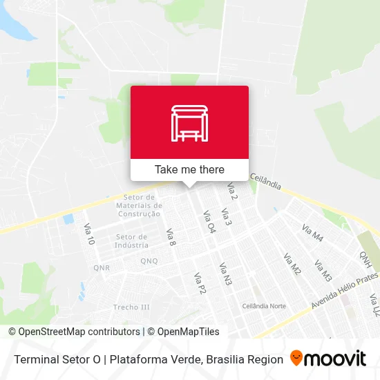 Terminal Setor O | Plataforma Verde map