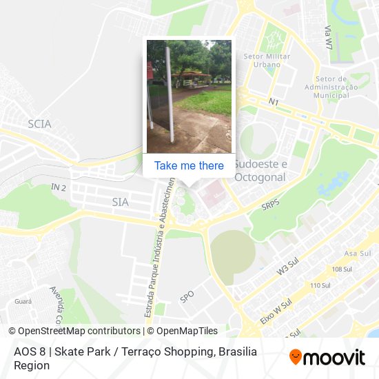 AOS 8 | Skate Park / Terraço Shopping map