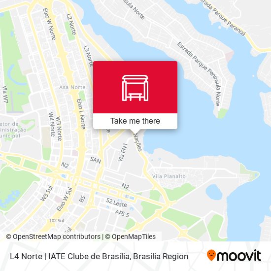 L4 Norte | IATE Clube de Brasília map