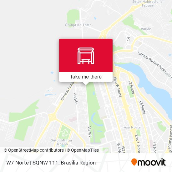 W7 Norte | SQNW 111 map