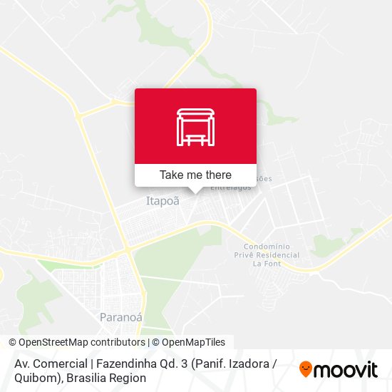 Av. Comercial | Fazendinha Qd. 3 (Panif. Izadora / Quibom) map