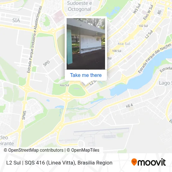 L2 Sul | SQS 416 (Linea Vitta) map