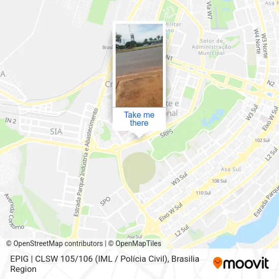 EPIG | CLSW 105 / 106 (IML / Polícia Civil) map