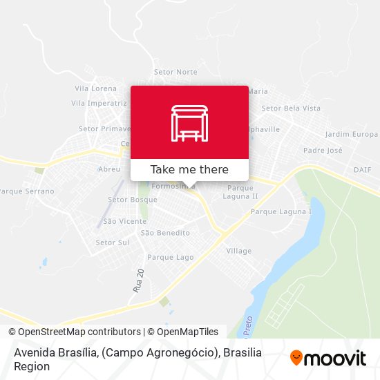 Avenida Brasília, (Campo Agronegócio) map