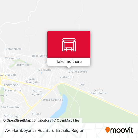 Av. Flamboyant / Rua Baru map