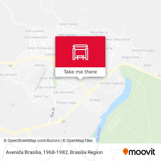 Avenida Brasília, 1968-1982 map