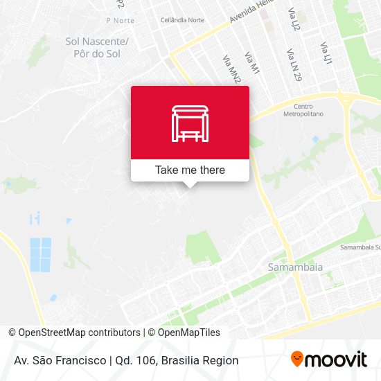 Av. São Francisco | Qd. 106 map