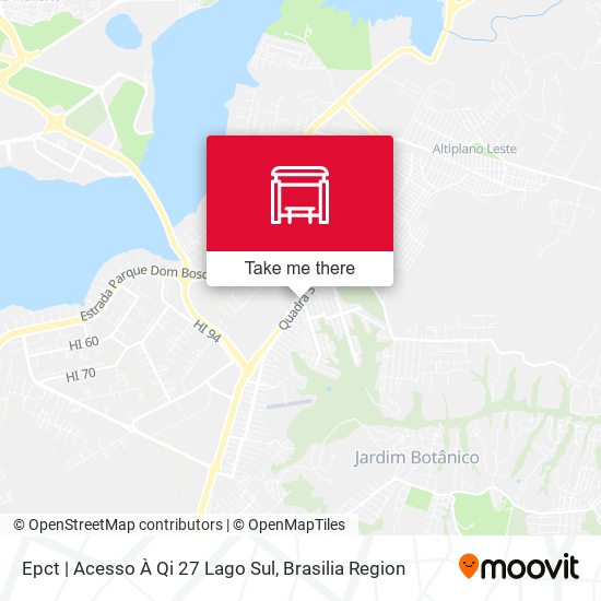 Epct | Acesso À Qi 27 Lago Sul map