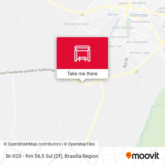 Br-020 - Km 56,5 Sul (Df) map