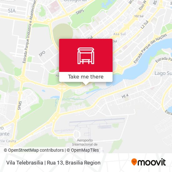 Mapa Vila Telebrasília | Rua 13