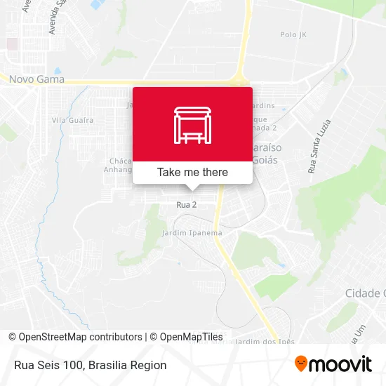 Rua Seis 100 map
