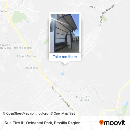 Rua Eixo ll - Ocidental Park map