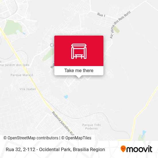 Rua 32, 2-112 - Ocidental Park map